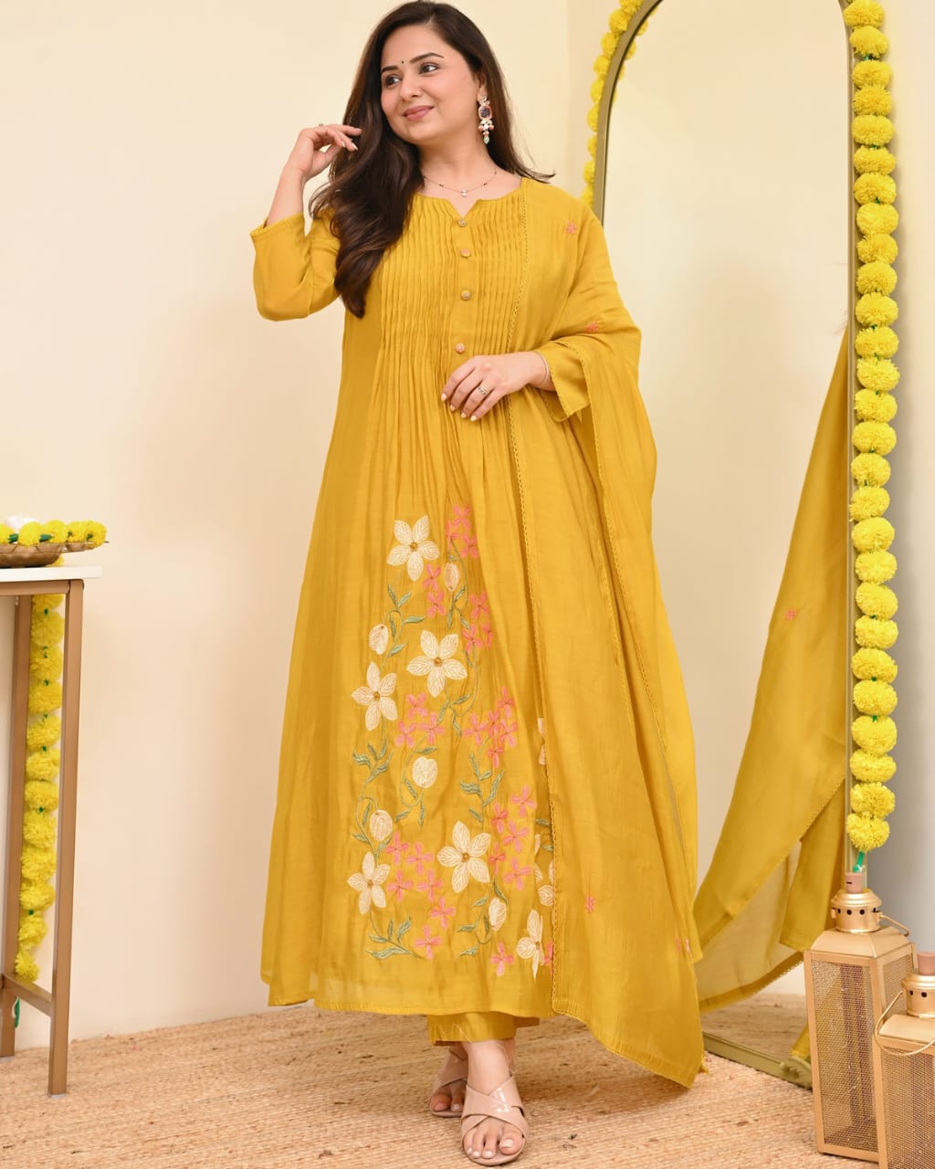 Elegant Pure Cotton Embroidered Suit Set with Dupatta