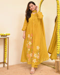 Elegant Pure Cotton Embroidered Suit Set with Dupatta