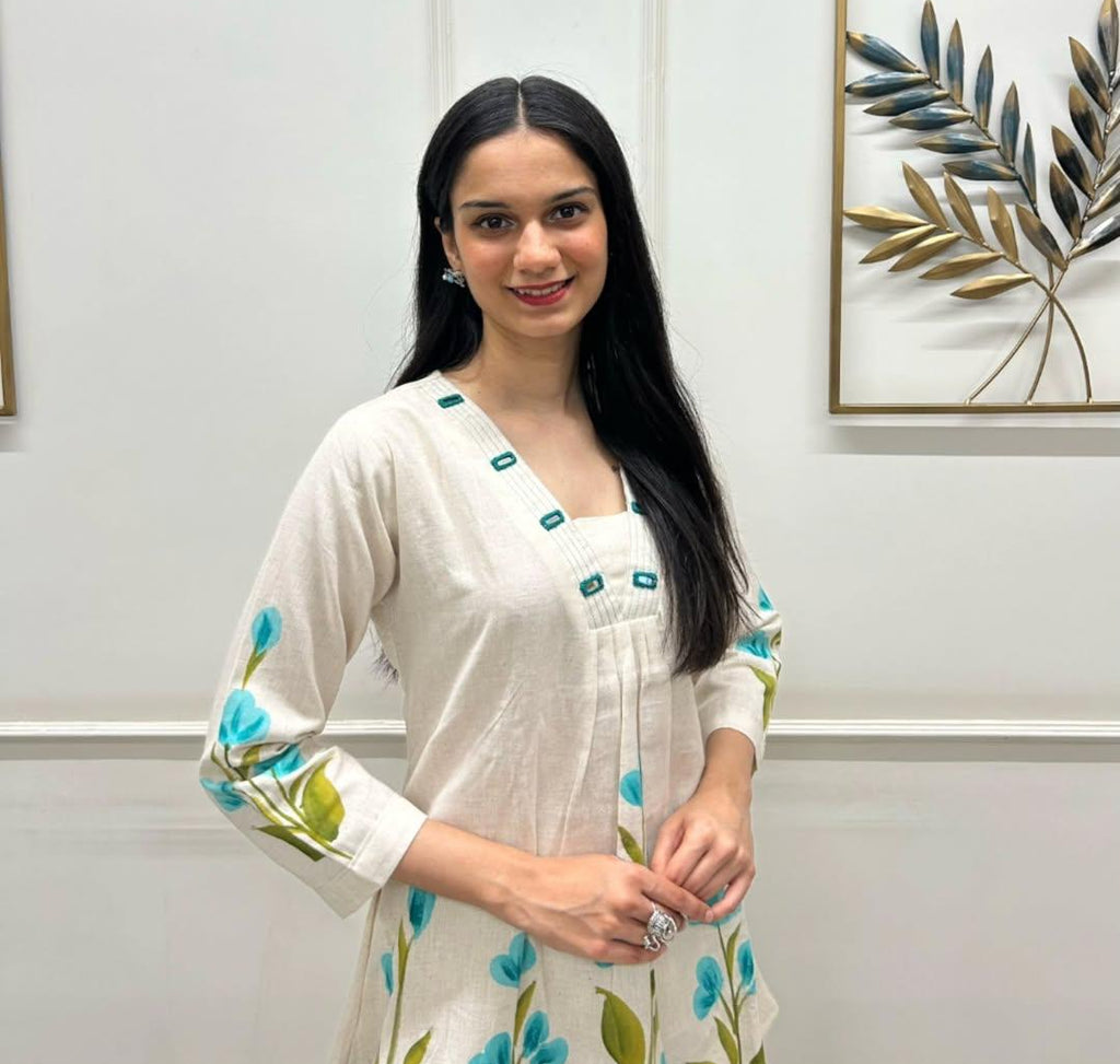 Special Brush Print Cotton Flex Co-ord Set