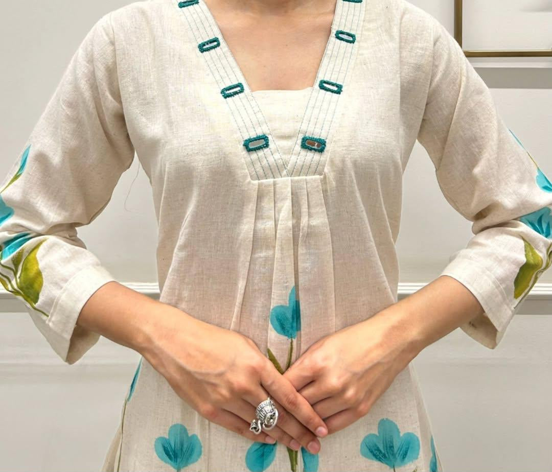 Special Brush Print Cotton Flex Co-ord Set