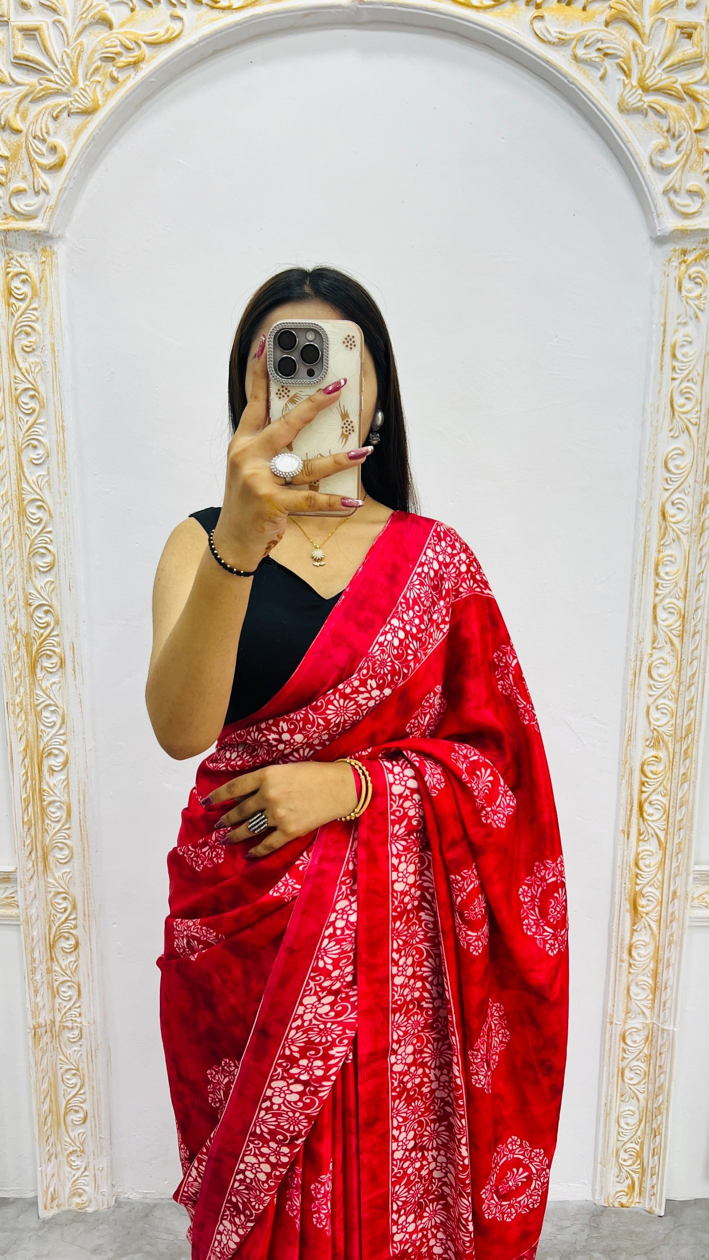 Premium Printed Crepe Silk Saree