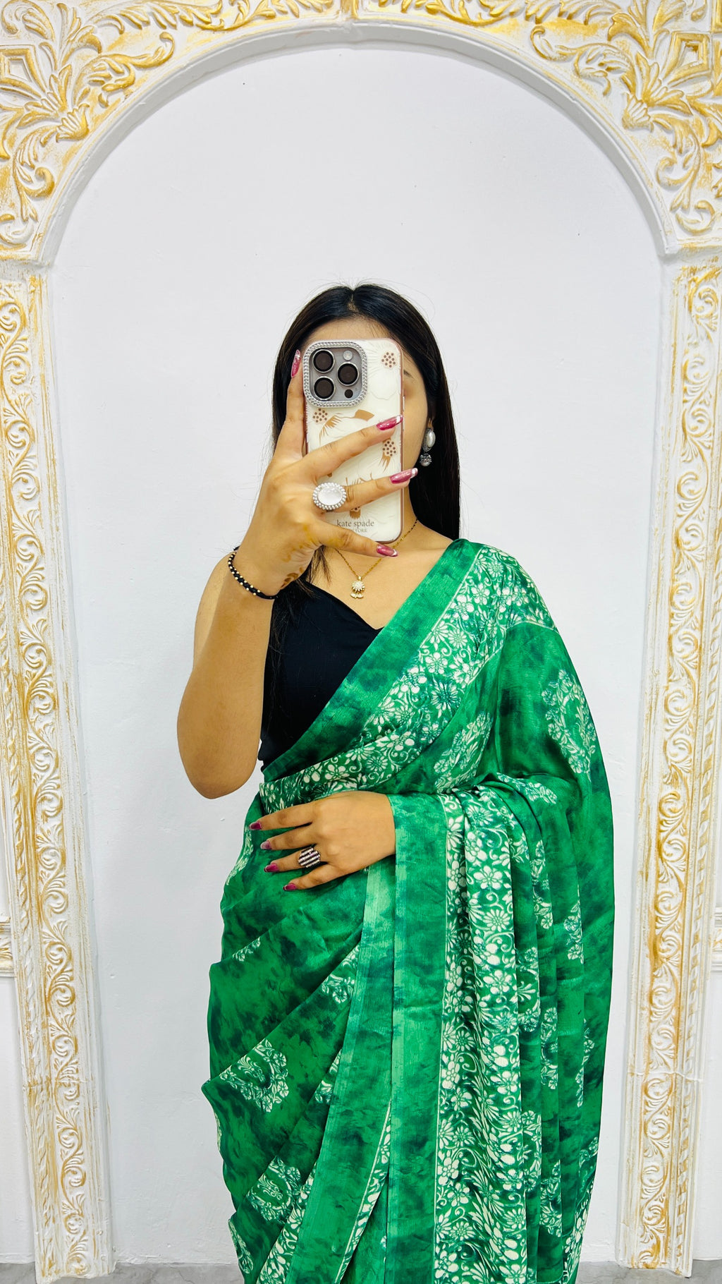 Premium Printed Crepe Silk Saree