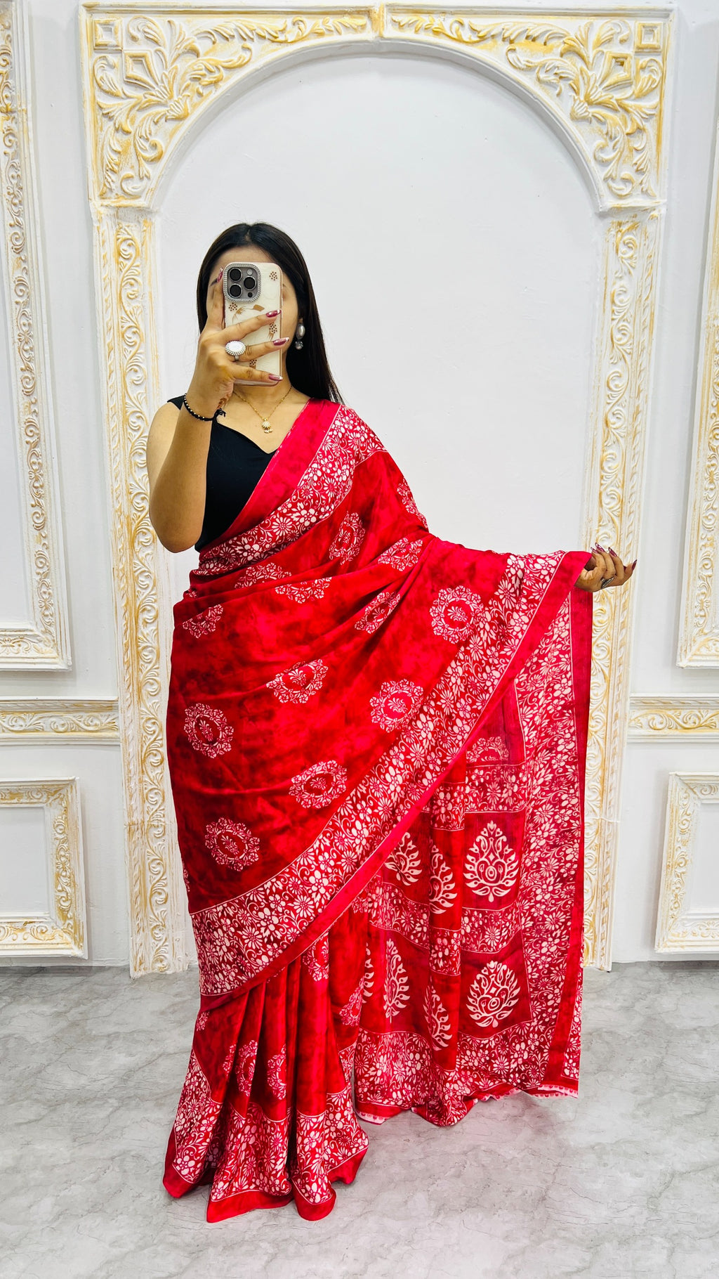Premium Printed Crepe Silk Saree