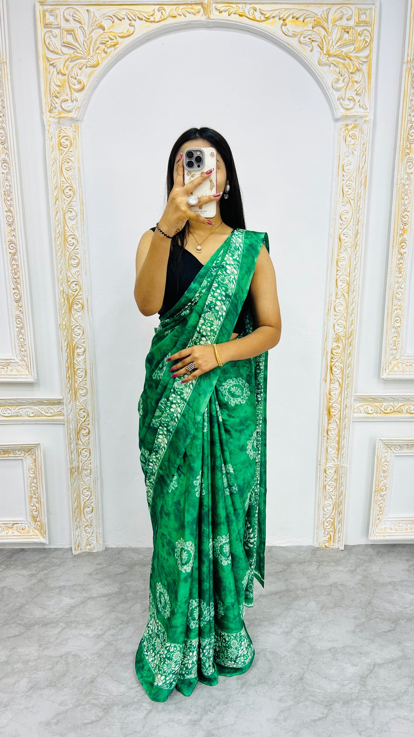 Premium Printed Crepe Silk Saree