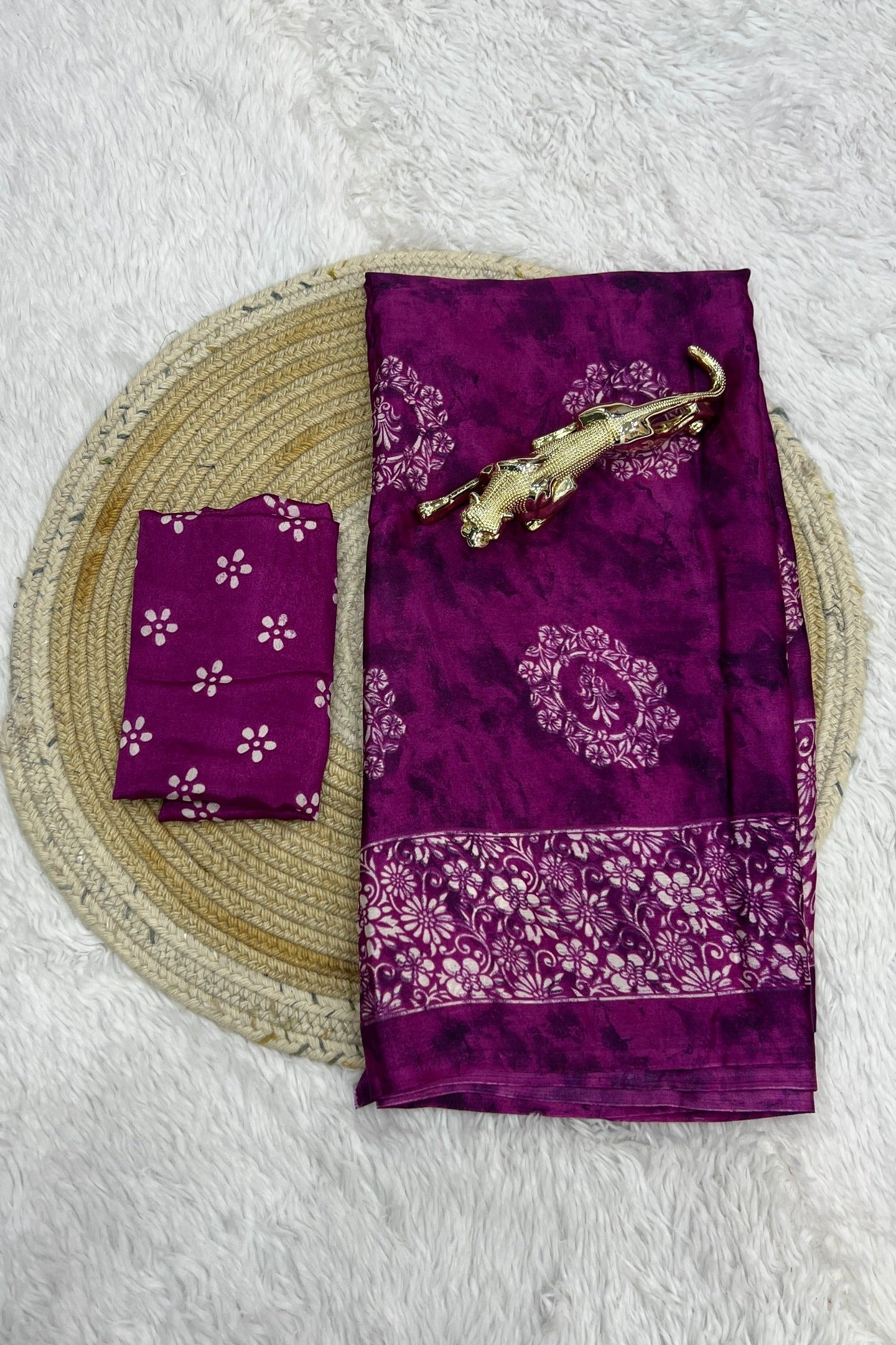 Premium Printed Crepe Silk Saree