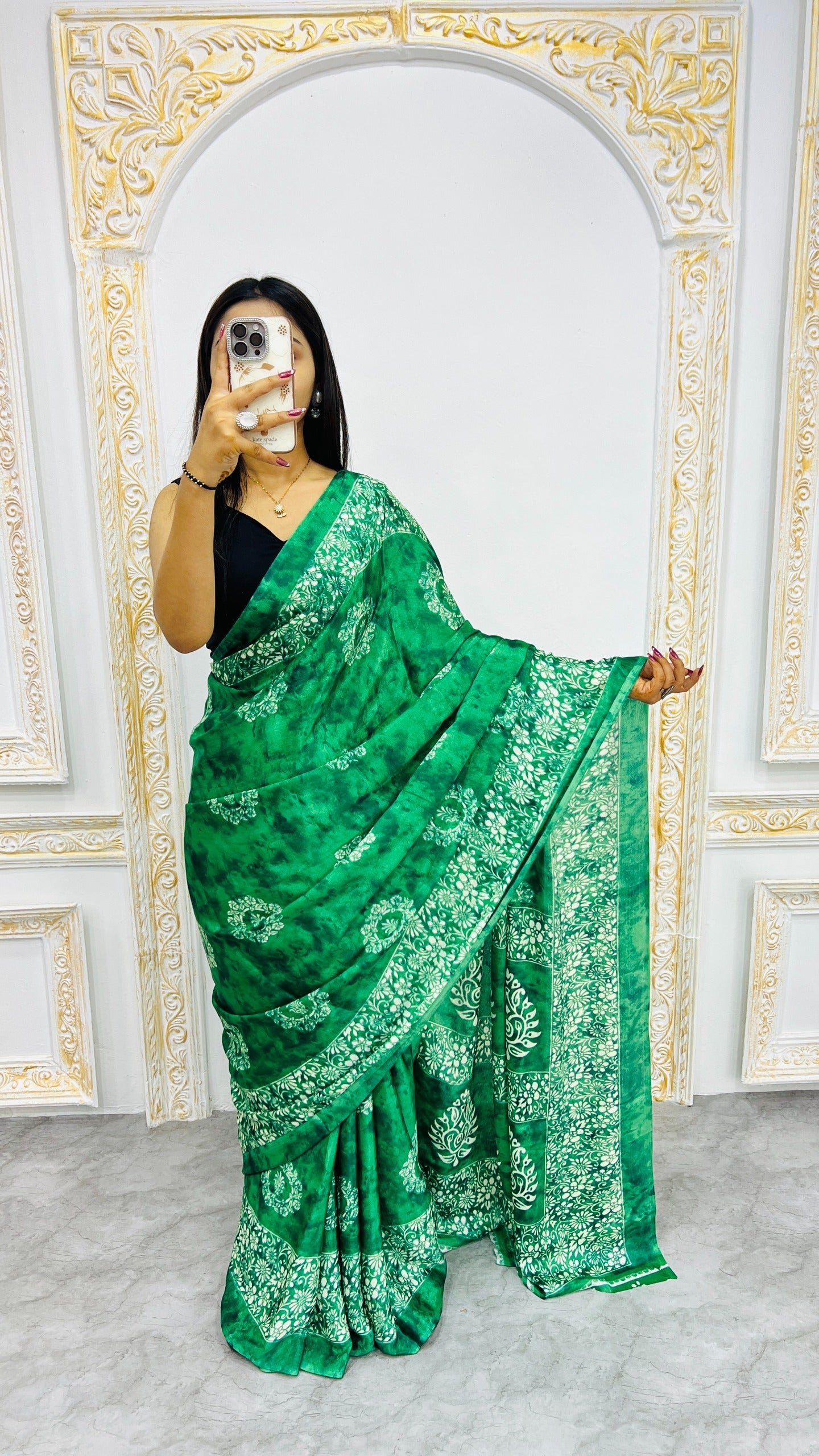Premium Printed Crepe Silk Saree