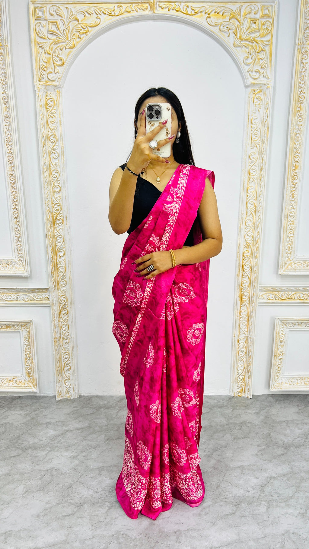 Premium Printed Crepe Silk Saree