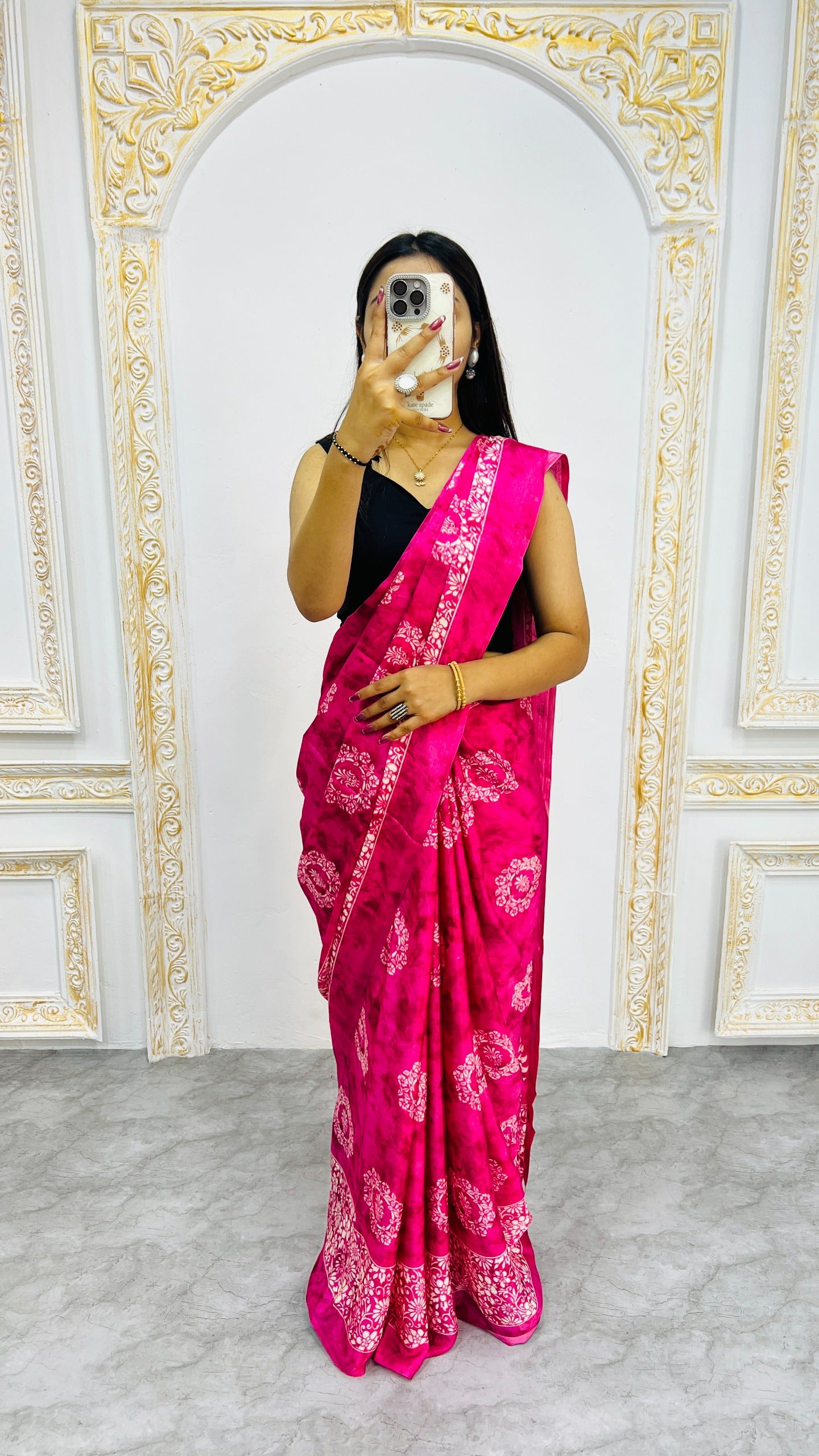 Premium Printed Crepe Silk Saree