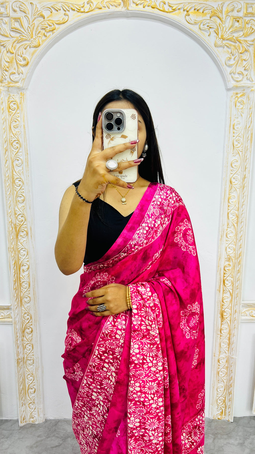 Premium Printed Crepe Silk Saree