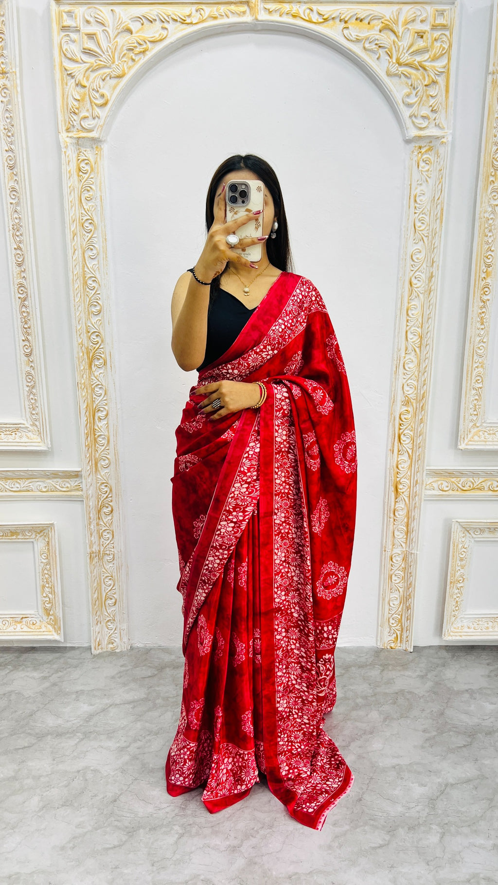 Premium Printed Crepe Silk Saree