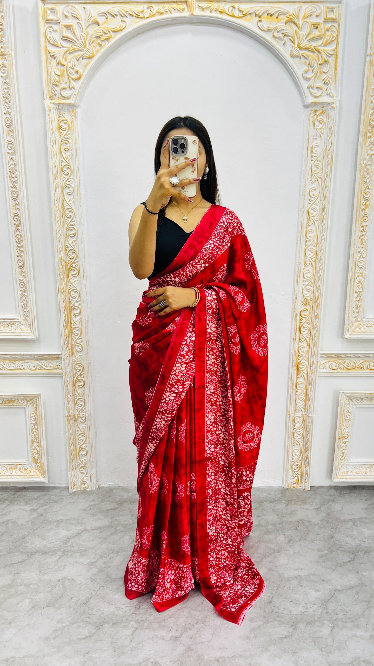 Premium Printed Crepe Silk Saree